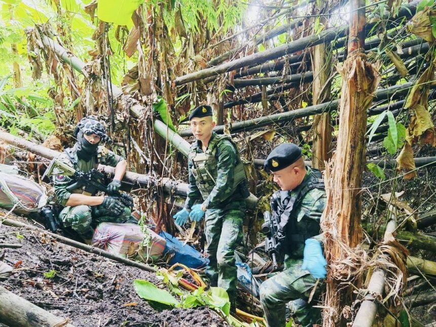 Soldiers n Chiang Rai Uncover4 Million Meth Pills