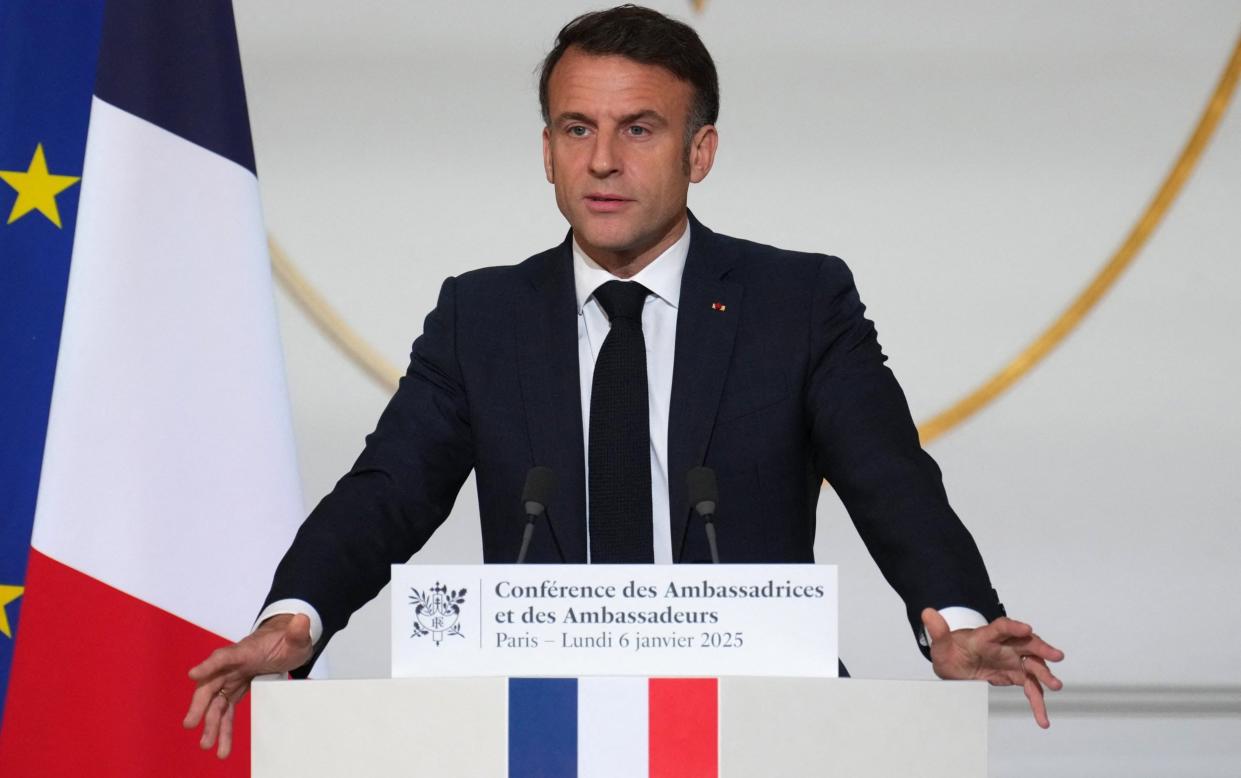 Macron banning social media for children under 15,”