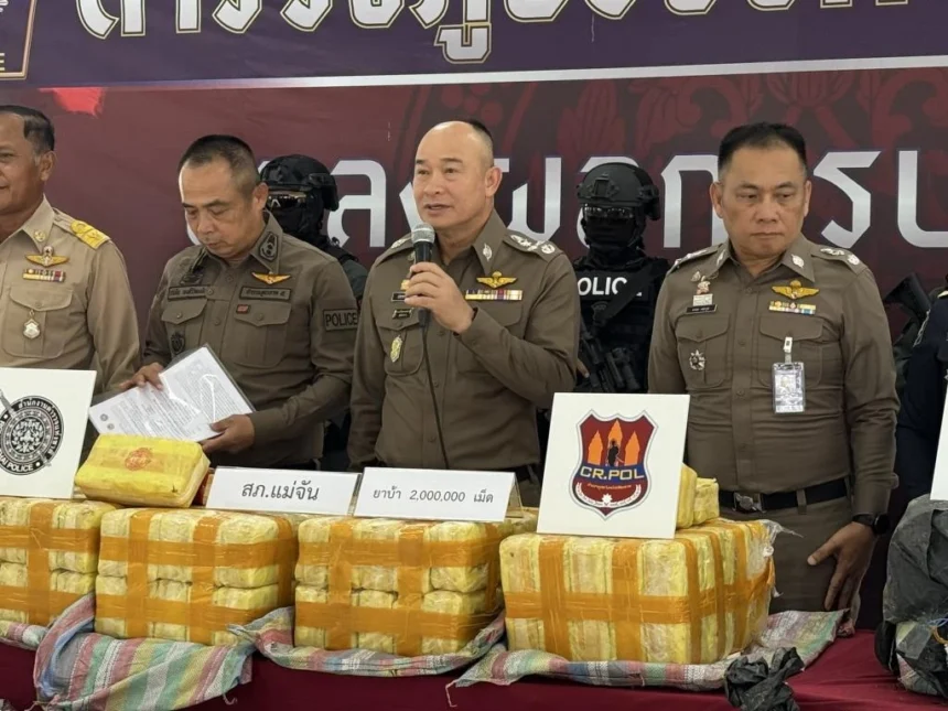 Chiang Rai Police Stop Major Drug Shipments