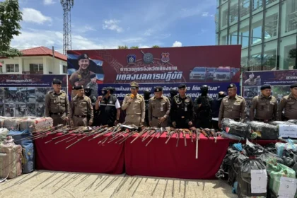 Chiang Rai Police Seize Drugs and Guns