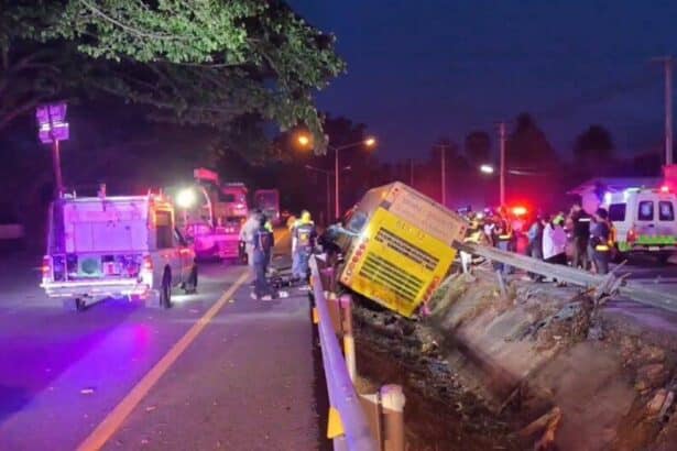 Bus Crash Western Thailand