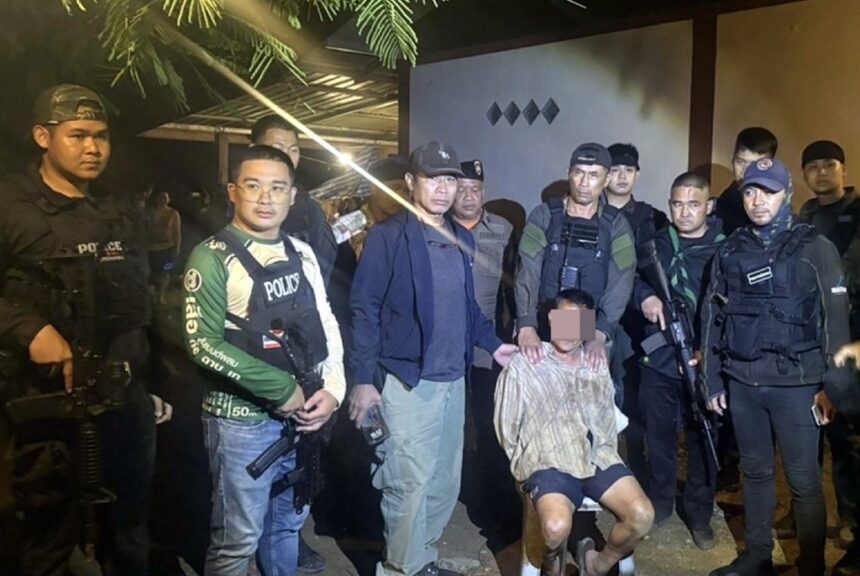 Chiang Rai Police Capture Double Murder Suspect