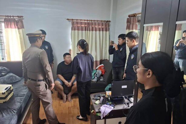 Chinese on Student Visa's Busted for Running Gambling Website in Chiang Mai