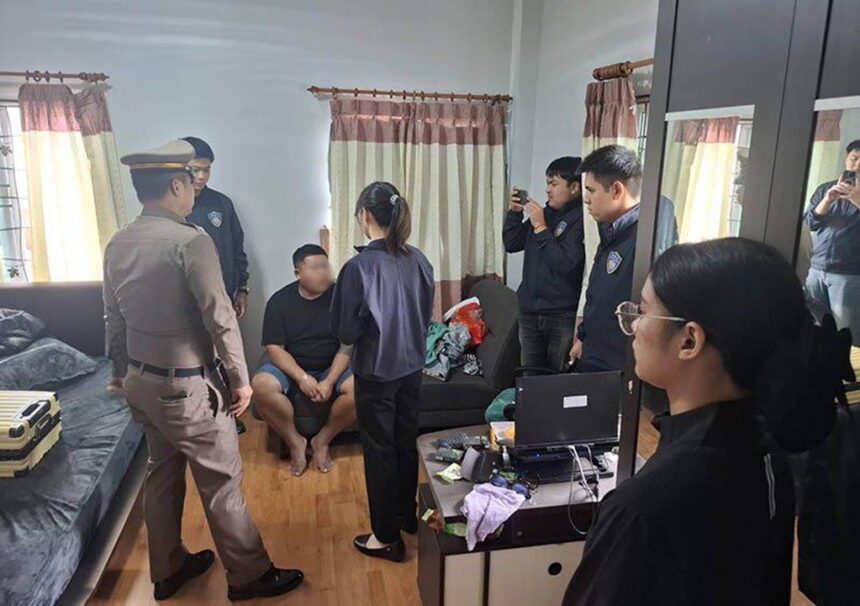 Chinese on Student Visa's Busted for Running Gambling Website in Chiang Mai