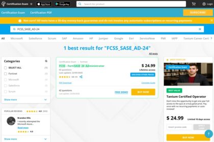 FCSS_SASE_AD-24 Dumps for Fortinet SASE Exam