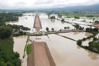 Flooding Chiang Rai Waterford Golf Course
