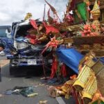 Freight Truck Crashes into Parade Float