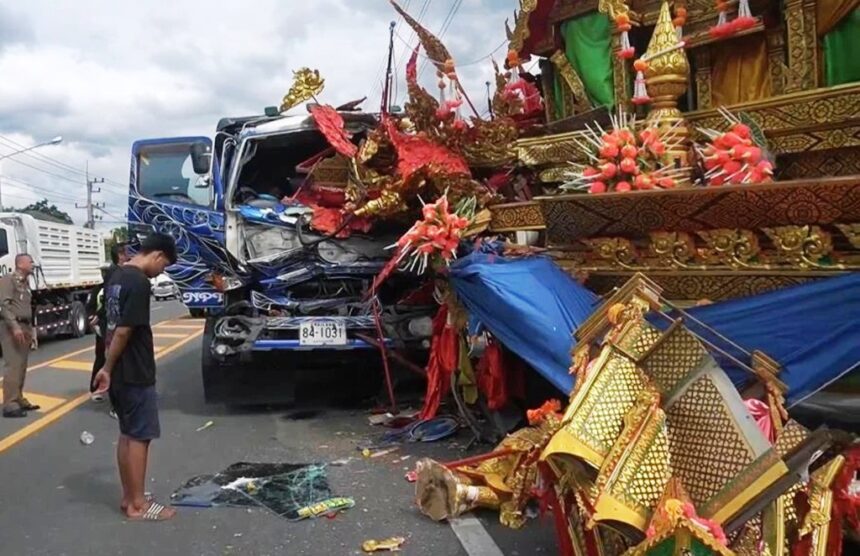 Freight Truck Crashes into Parade Float