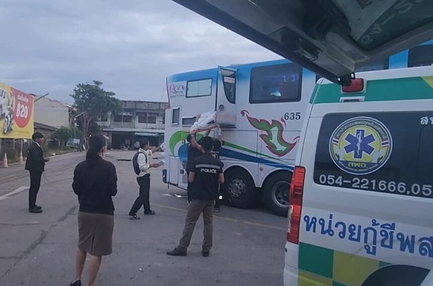 Bus Passenfer Dies, Lampang