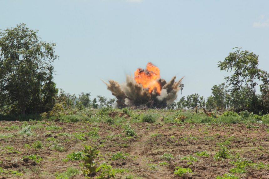 thailand cambodia border dispute, Landmine