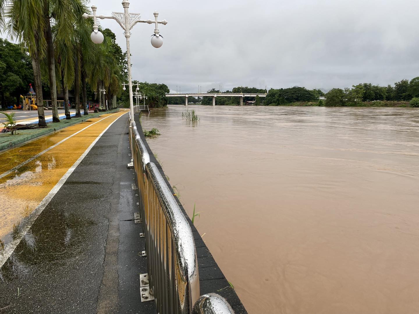 Kok River Over Flooding Fears