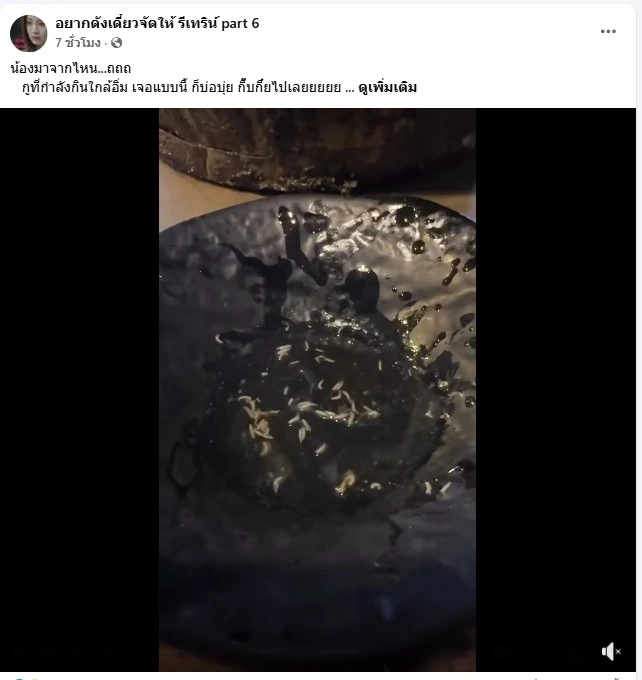 Customer Gets Maggot Supprise at Famous Chiang Mai Restaurant