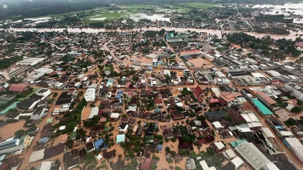 Flooding in Nan Province Thailand