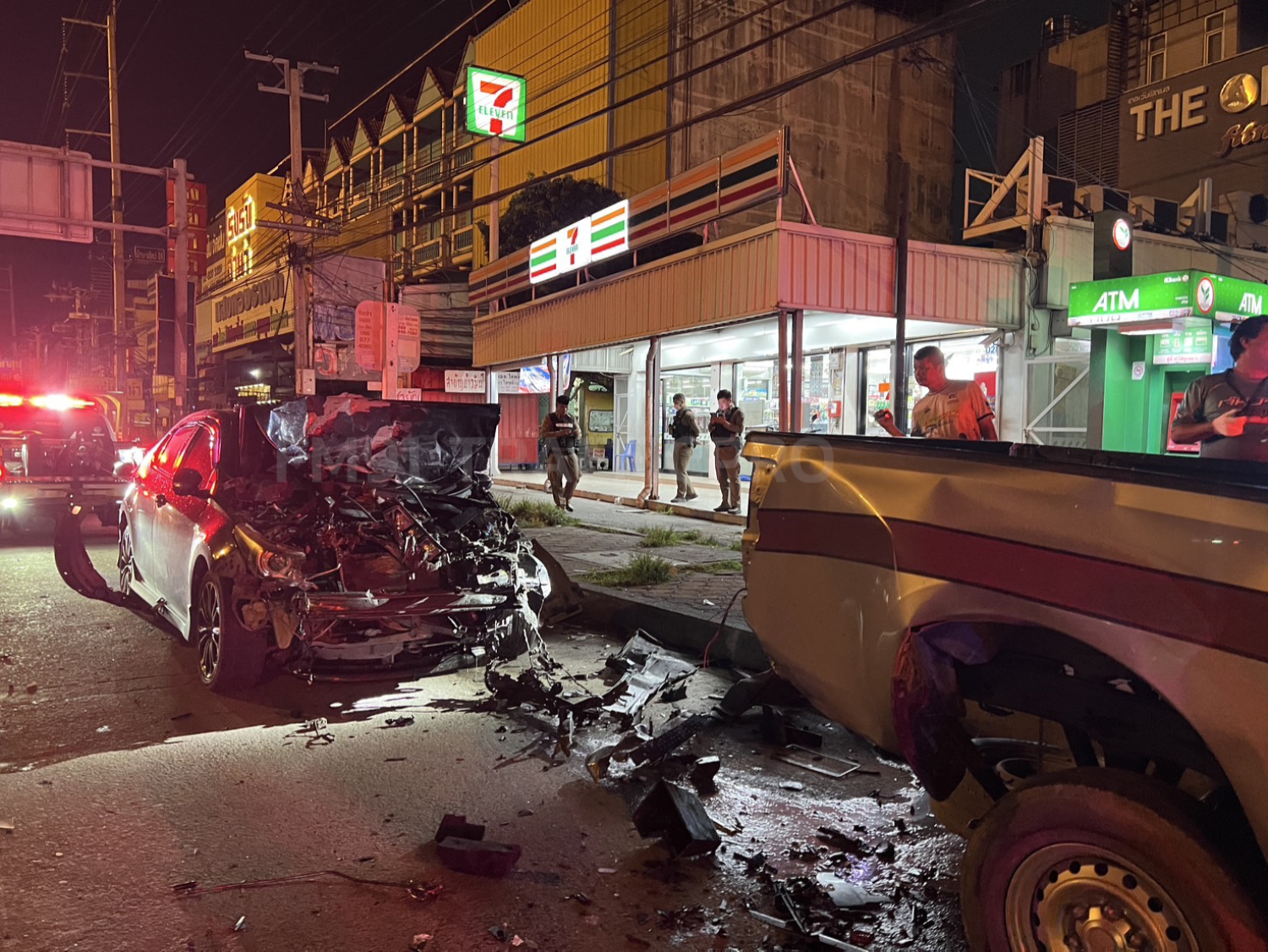 Drunk Driver Crashes into Police Patrol Truck