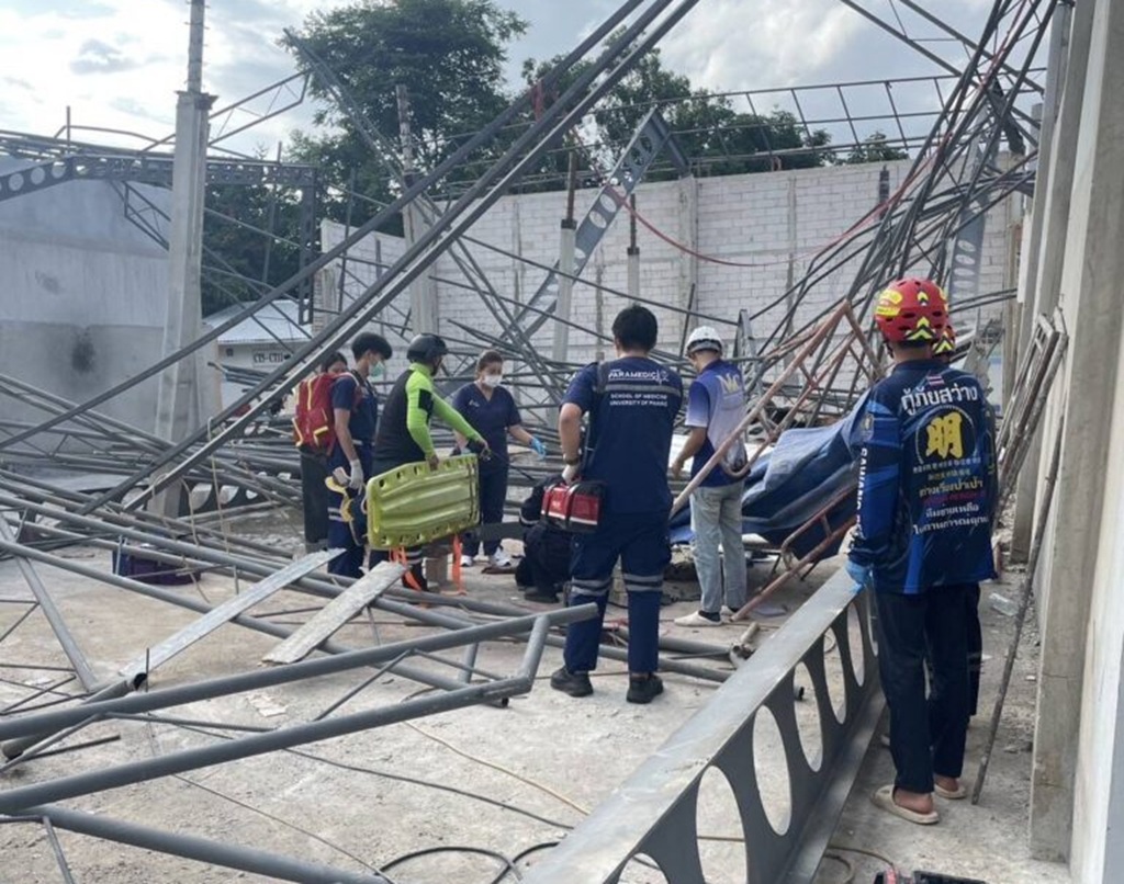 building collapse in chiang rai