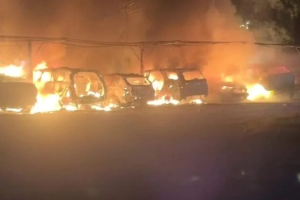 Mysterious Fire Destorys Vehicles at Resort Hotel in Udon Thani