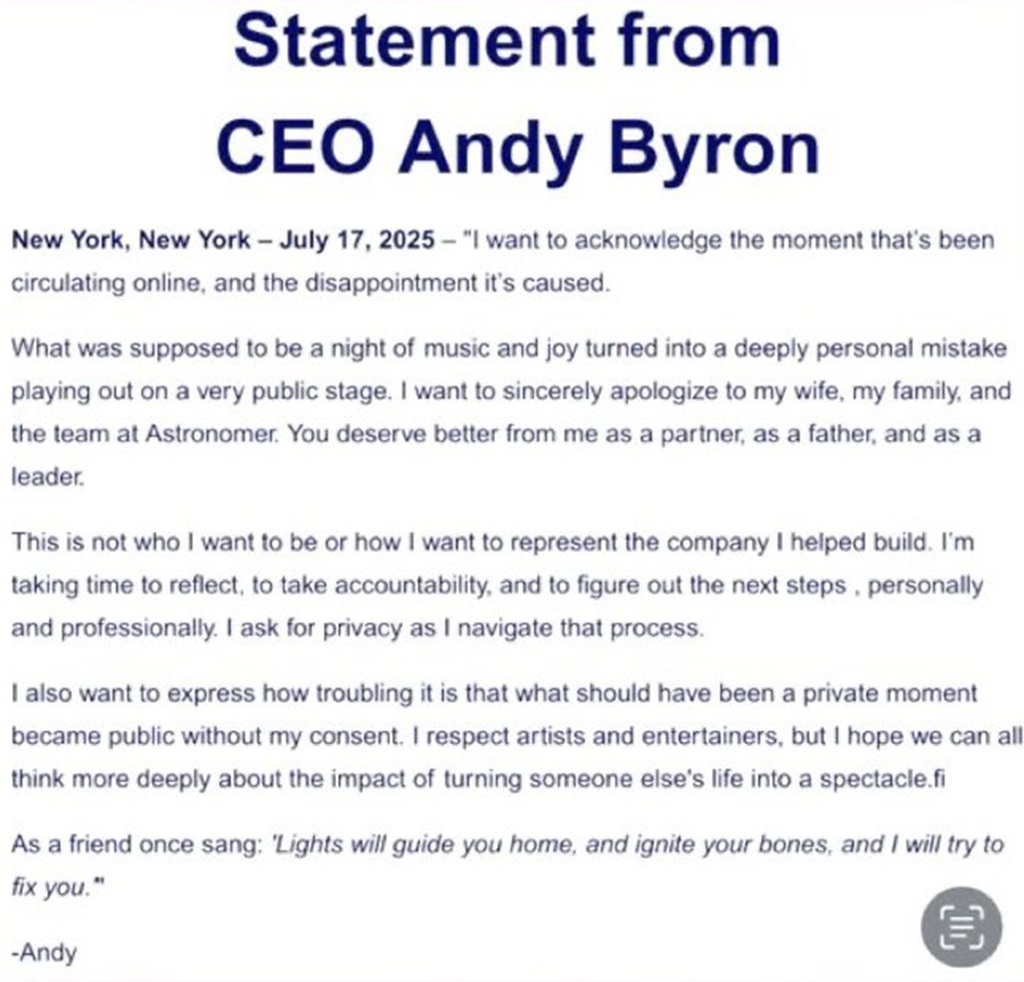 andy byron apology