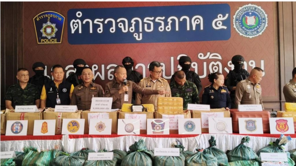 Police Announce 5 Major Drug Busts in Chiang Rai