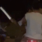 Police Hunts for Youth on Motorcycles Attacking People with Machete