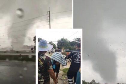 Tornado Phitsanulok Thailand