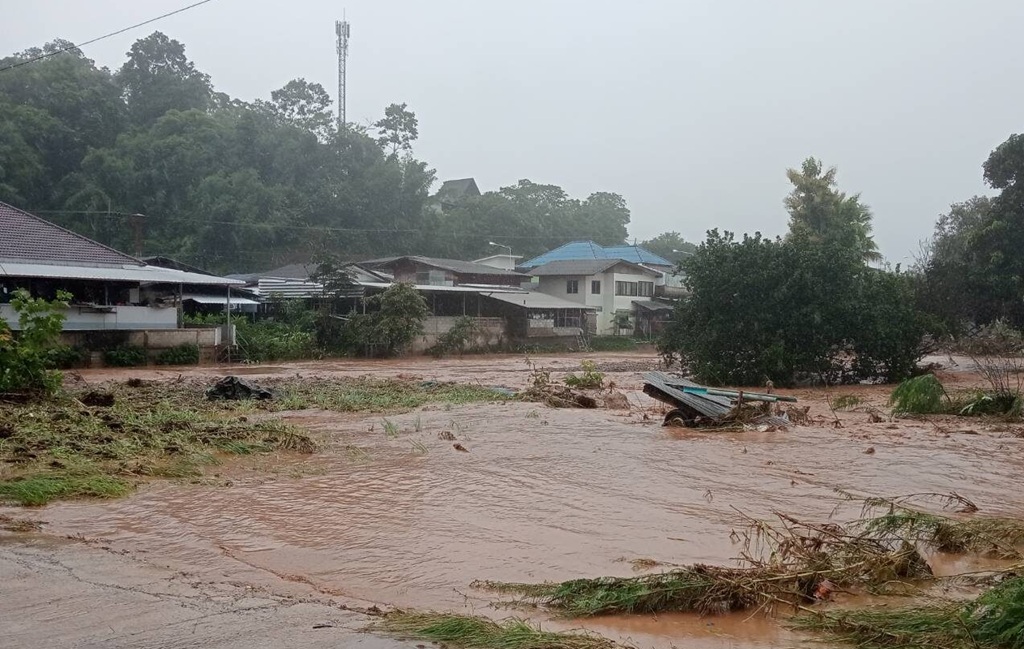 Storm Wipha Causes Severe Flooding in 18 Districts in Chiang Rai