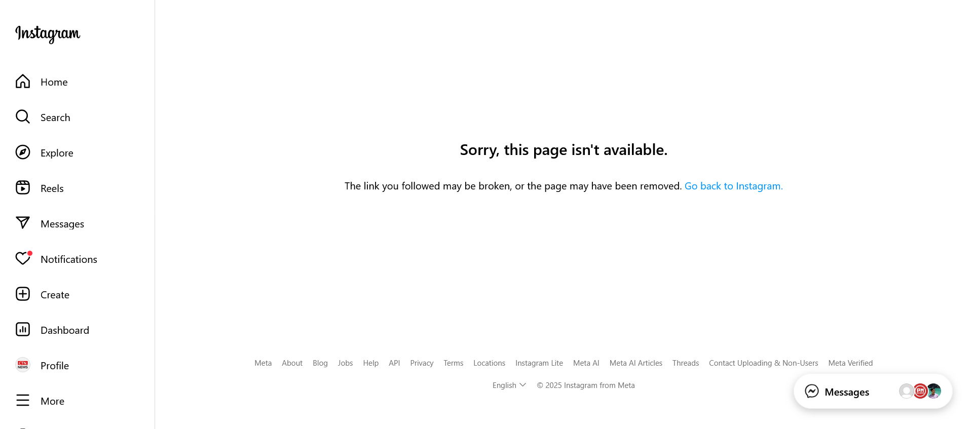 Sorry, this page isn't available.