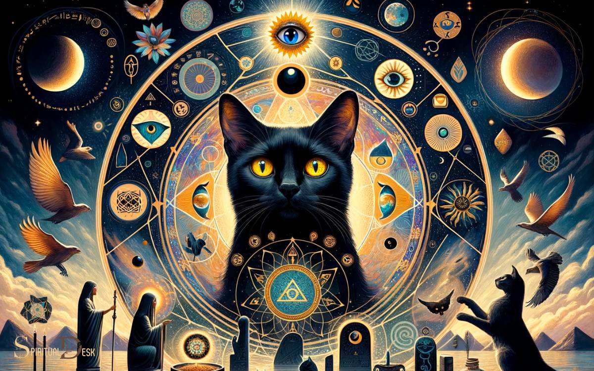 In ancient Egypt, cats were considered sacred, and black ones were often associated with the goddess Bastet