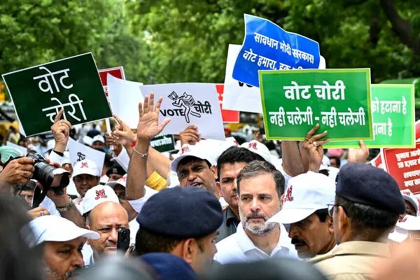 The Indian National Congress party leader, Rahul Gandhi, New Delhi