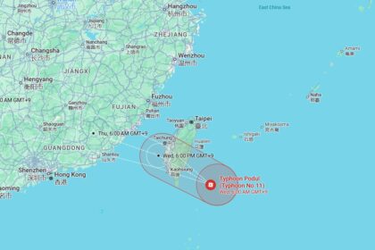 Typhoon Podul Taiwan