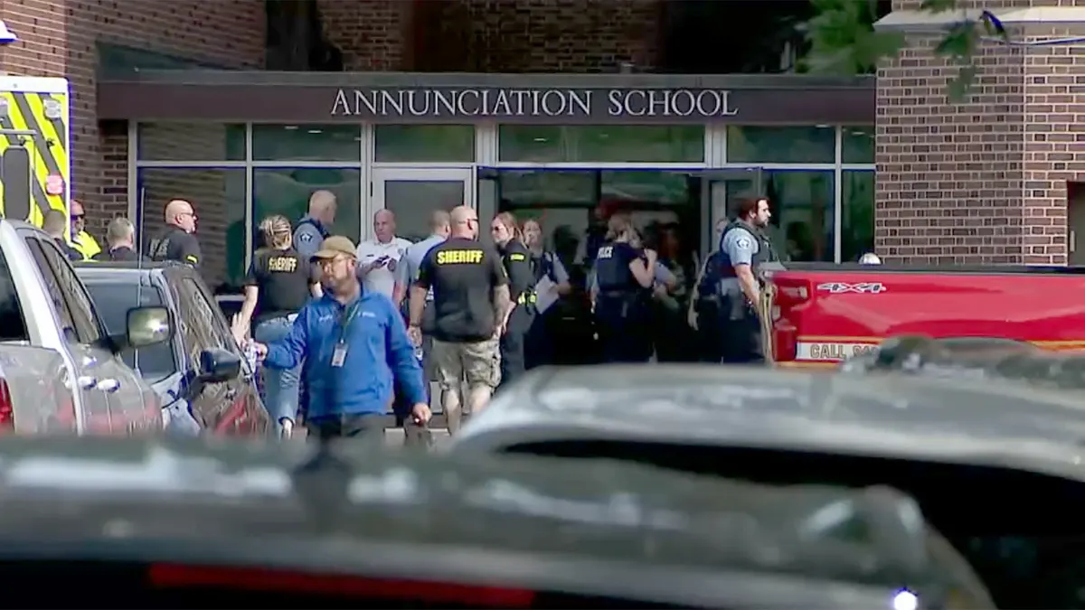 Minneapolis Catholic church shooting leaves 2 children dead, 17 injured