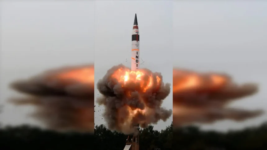 India Test-Fires Agni-5 Intermediate Ballistic Missile, Falunting Its Nuclear Capabilities