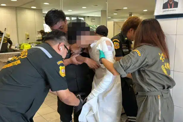 Man Doused With Bathroom Cleaner