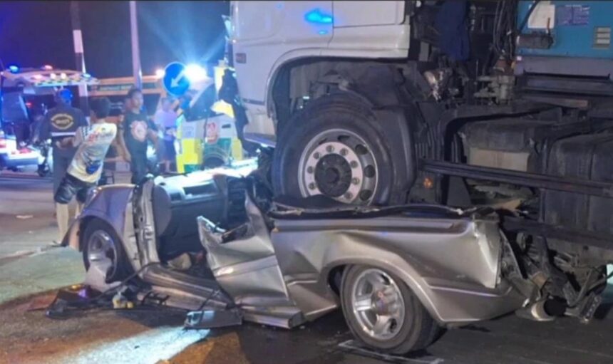 freight truck crash Phayao Northern Thailand