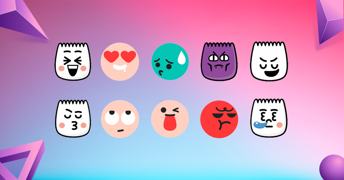 using tiktok emojis