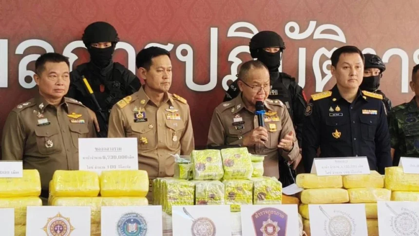 Police 10 Million Meth Pills and 100 Kg of Crystal Meth
