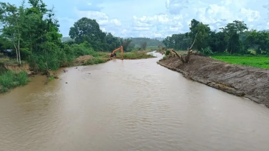 Lao River in Mae Suai District, Chiang Rai