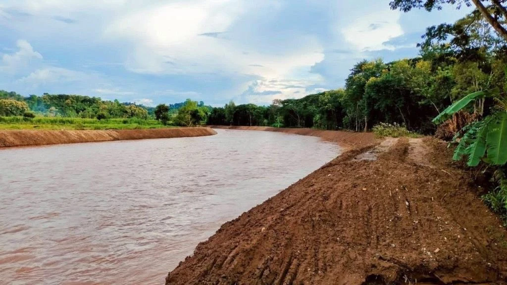 Lao River in Mae Suai District, Chiang Rai