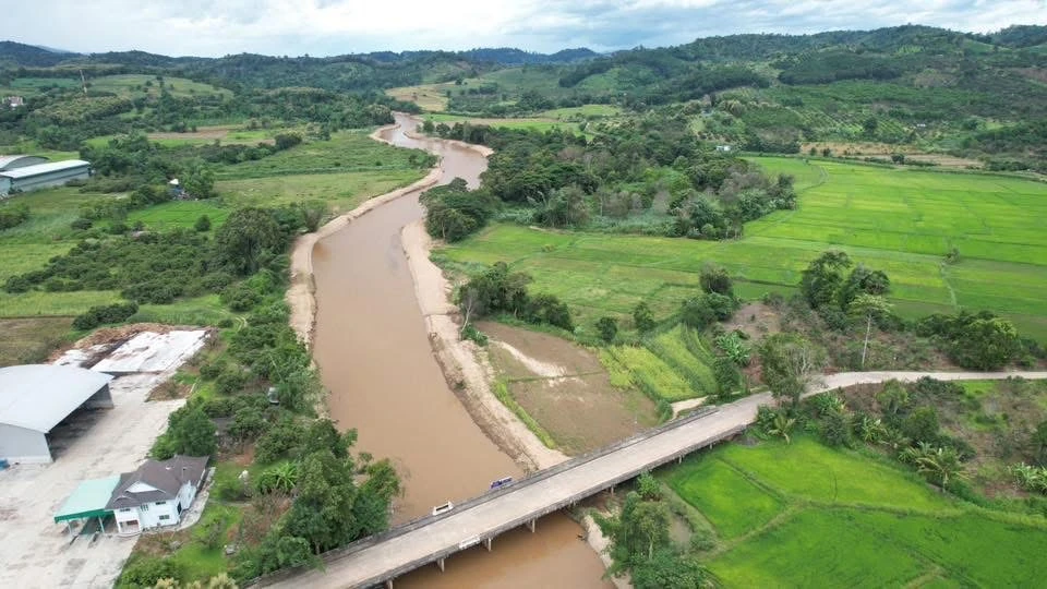 Lao River in Mae Suai District, Chiang Rai