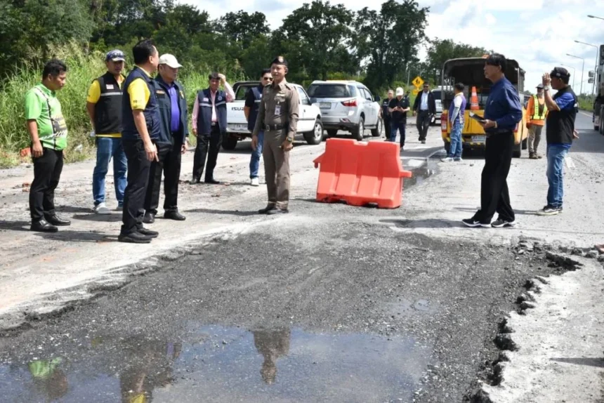 1.4 Biliion Baht Highway Falls Apart