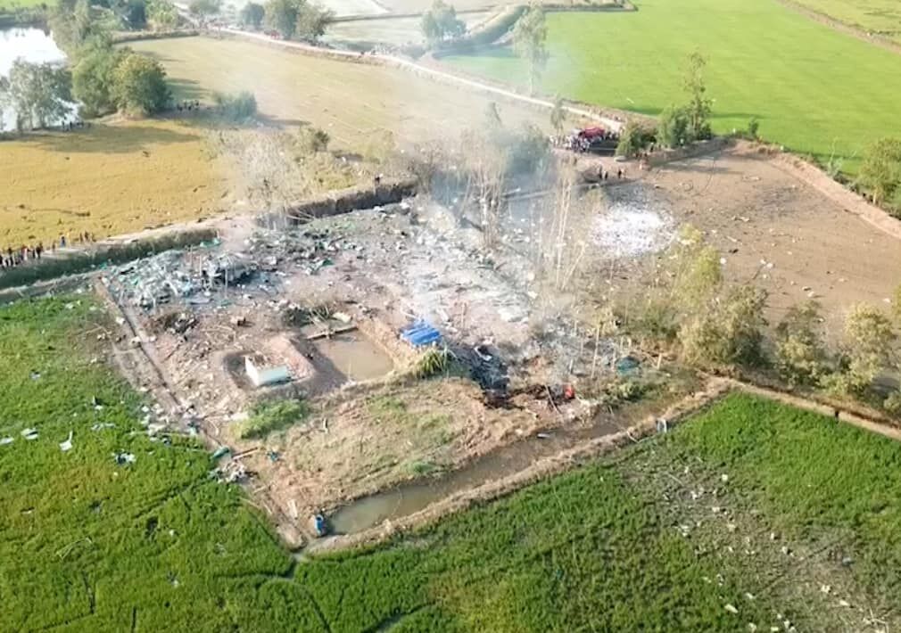 fireworks warehouse explosion
