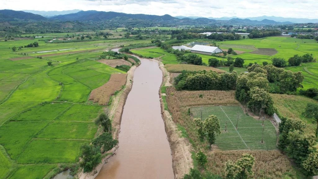 Lao River in Mae Suai District, Chiang Rai