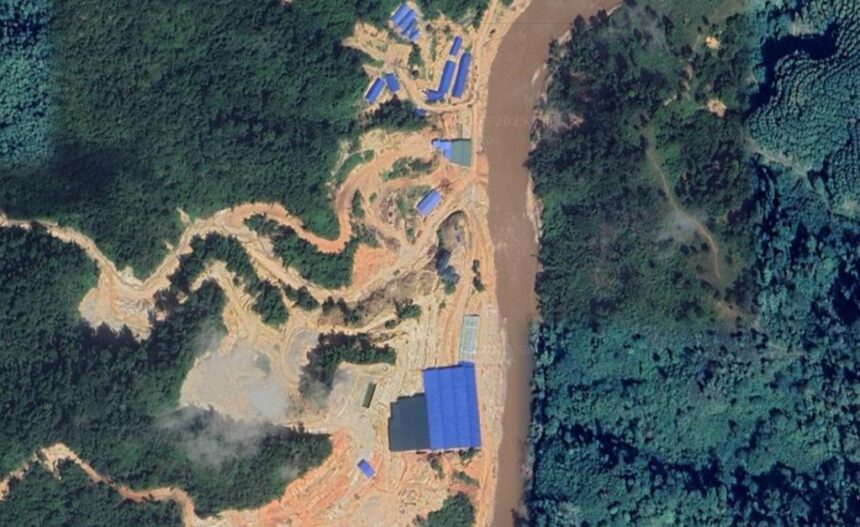 Mining Along the Kok River