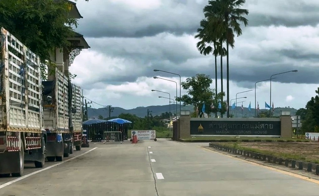 hai-Myanmar Trade Comes to a Hault in Mae Sai, Chiang Rai