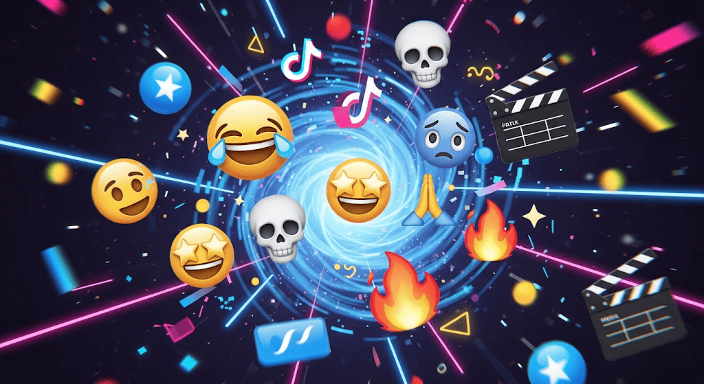using tiktok emojis