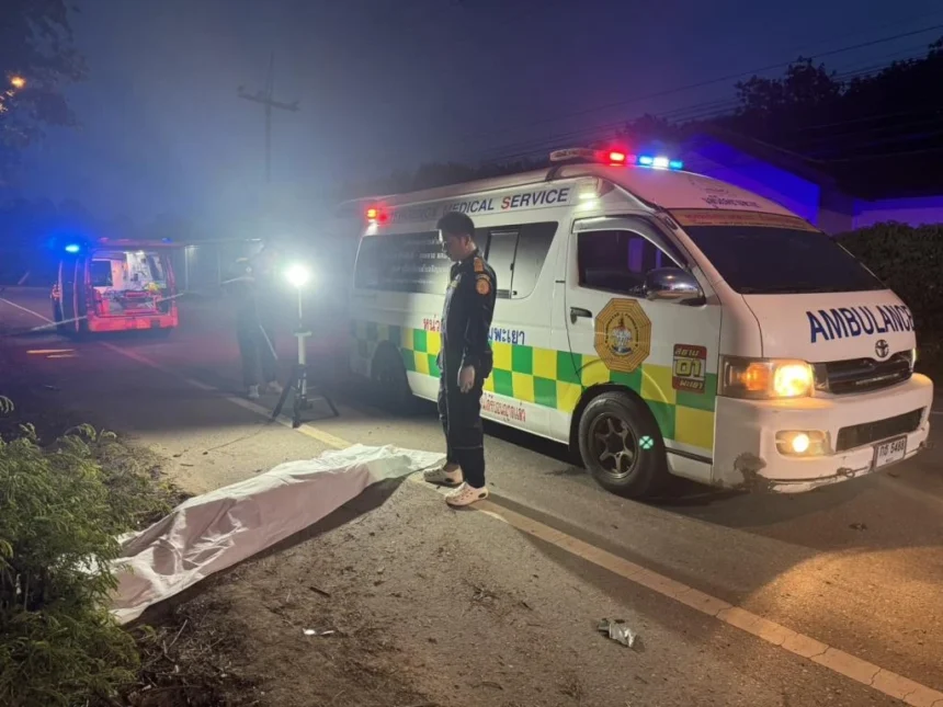 Police Officer Killed, Drunk Driver, Phayao