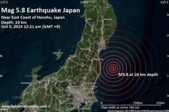 5.8 Earthquake Jolts Honshu Japan