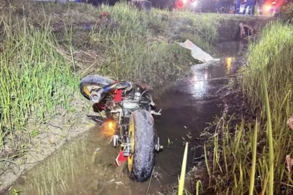 Big Bike Rider Killed After Crashing into Canal at High Speed