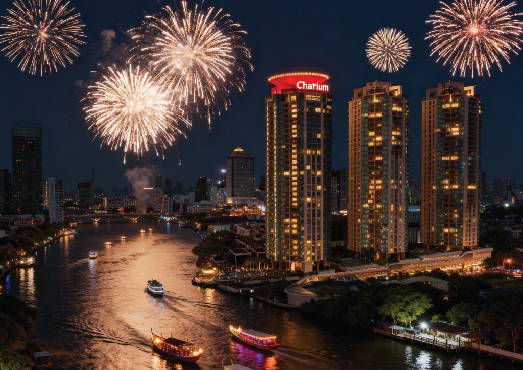  Loy Krathong By the Chao Phraya River