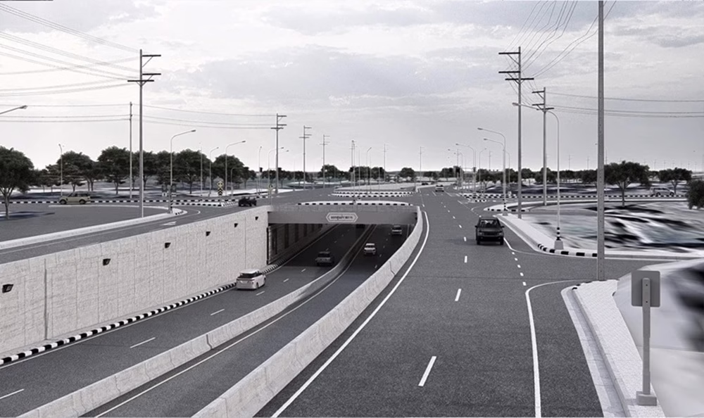 Chiang Rai Government Complex Junction Underpass 31% Complete