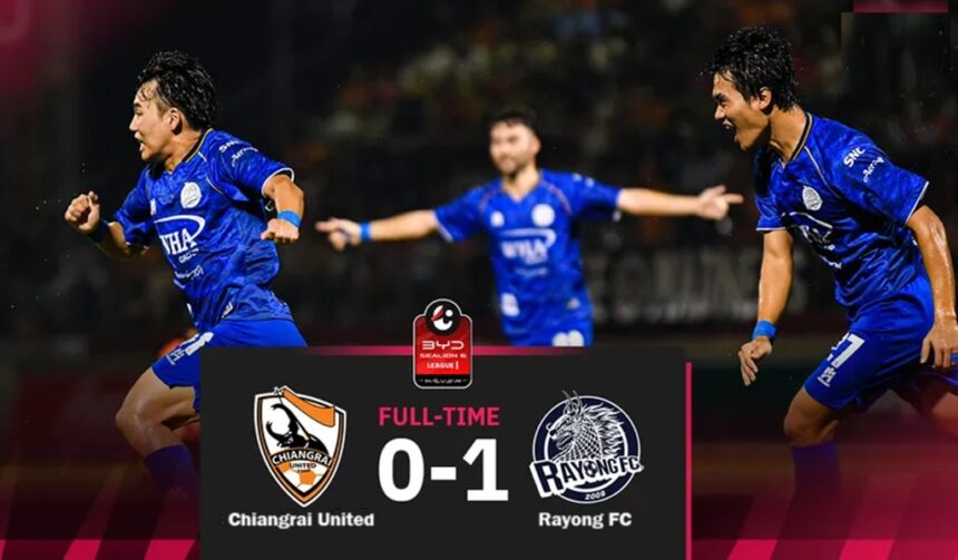 Chiangrai United Loses to Rayong FC 1-0